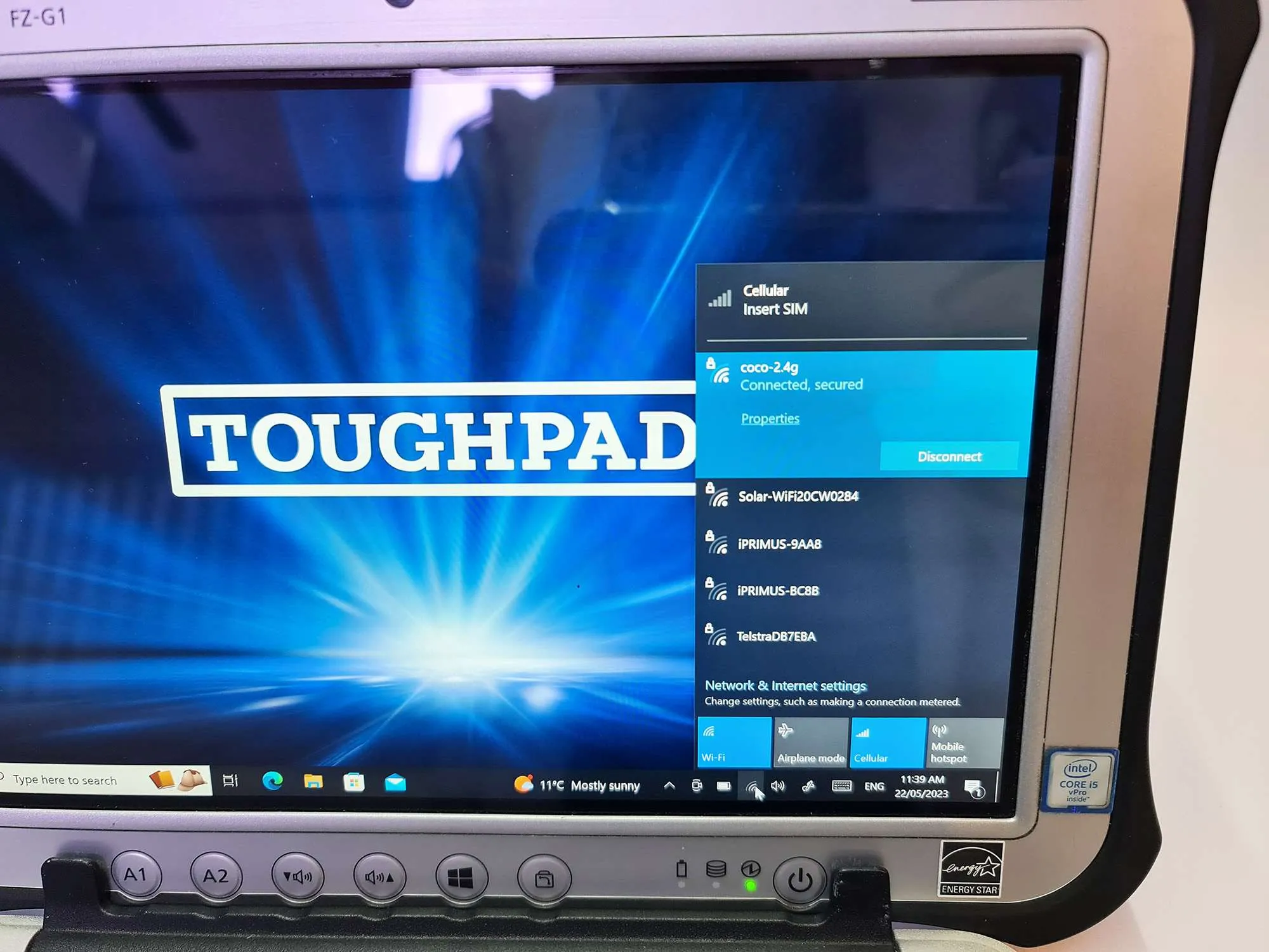20230522_113941 20230522 113941 Panasonic Toughpad FZ-G1 10.1″ MK5 i5-7300U 8GB 256GB 4G GPS & Keyboard